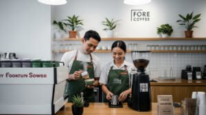 Franchise Fore Coffee, Sistem, SOP, Dan Pelatihan Karyawan Bersama Asal Moeasal